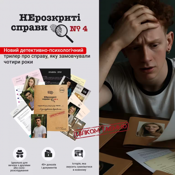 Настільна гра Нерозкриті справи #4