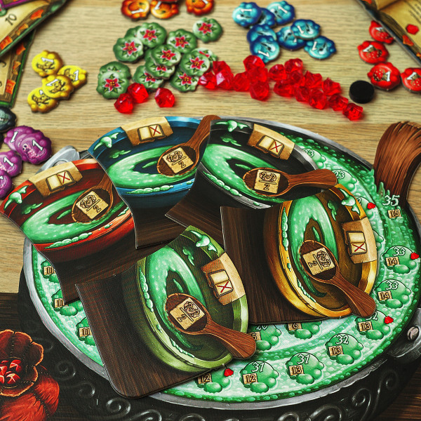 Настольная игра Пройдисвіти Кведлінбурга. Відьми-травниці (Шарлатаны из Кведлинбурга: Ведьмы-травницы УКР)