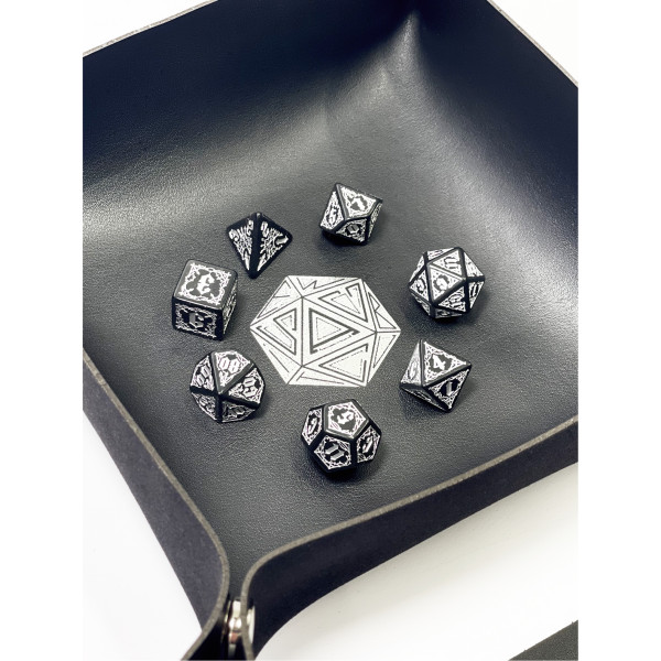 Лоток для кубиков D20 черный Dice Tray