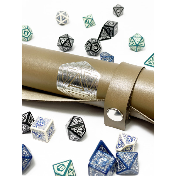Лоток для кубиков D20 коричневый Dice Tray