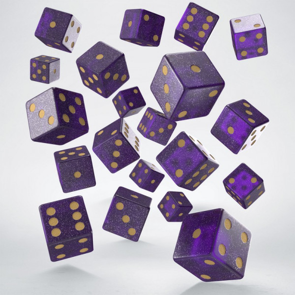 Набор кубиков Full Pack of D6s: Shimmering Purple&Gold