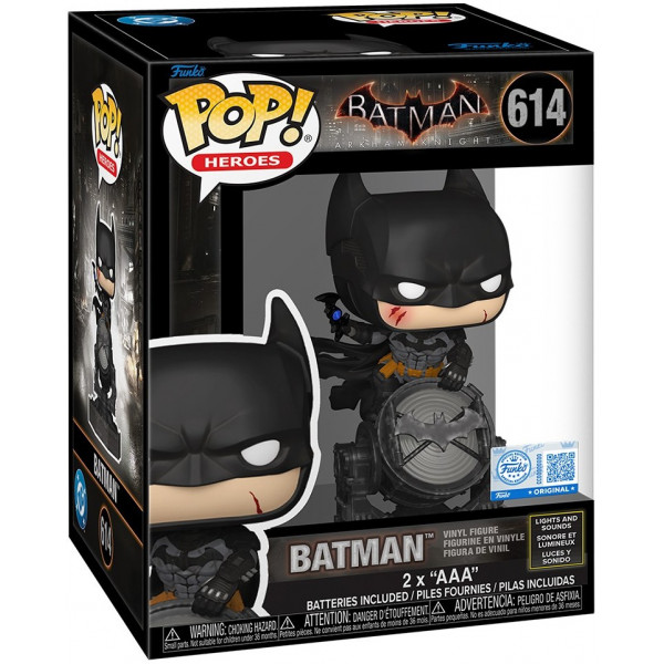 Фигурка Бэтмен и Бэт-сигнал (свет) — Funko Pop Heroes #614: Batman