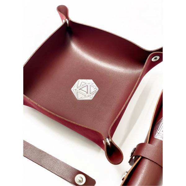 Лоток для кубиків D20 бургунді Dice Tray