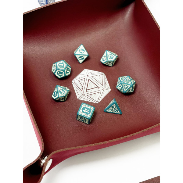 Лоток для кубиків D20 бургунді Dice Tray