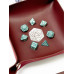 Лоток для кубиків D20 бургунді Dice Tray
