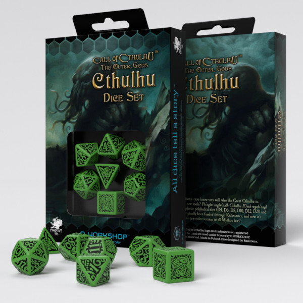 Набор кубиков COC The Outer Gods Cthulhu Dice Set (7)