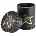 Стакан для кубиков Call of Cthulhu Black & green-golden Leather Dice Cup