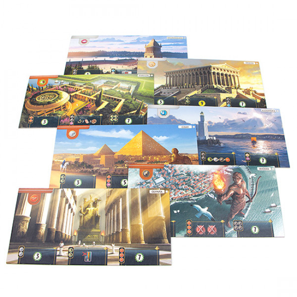 Настільна гра 7 Чудес (7 Wonders) 2-ге видання