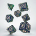 Набор кубиков Tribal Dice Set: Blue-green & Beige