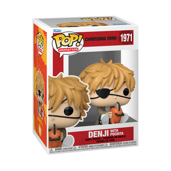 Фигурка Дэнджи и Почита - Funko Pop Chainsaw Man #1971: Дэнджи с Почита