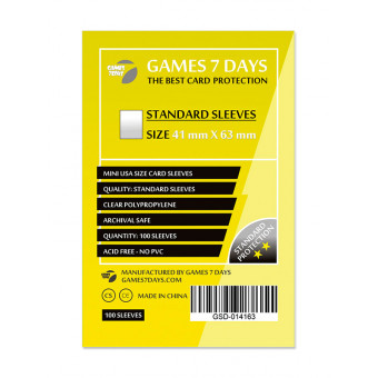 Протектори Games7Days (41 x 63 мм) Standard Mini USA (100 шт)