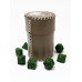 Стакан для кубиков Волк коричневый Dice Cup