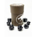 Стакан для кубиков Волк коричневый Dice Cup