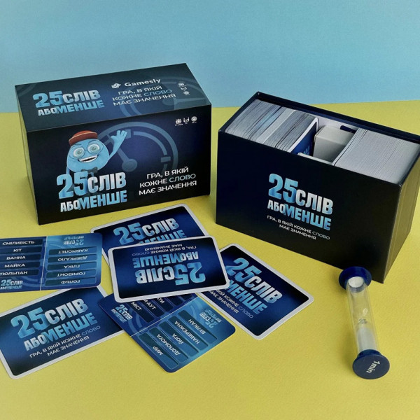 Настольная игра 25 слов или меньше