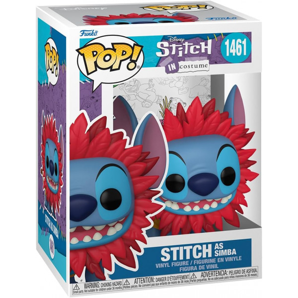 Фігурка Стіч у костюмі Сімби - Funko POP Disney #1461: Stitch in Costume - Stitch as Simba