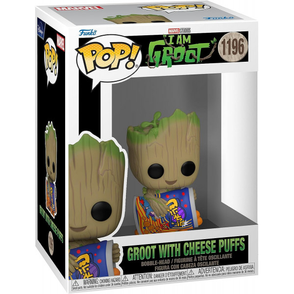 Фигурка Я есть Грут - Funko POP Marvel #1196: Groot with Cheese Puffs