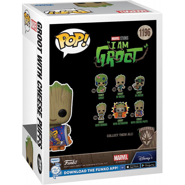 Фигурка Я есть Грут - Funko POP Marvel #1196: Groot with Cheese Puffs