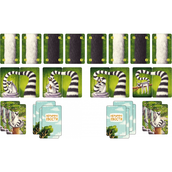 Настольная игра Лемурьи хвосты (Lemur Tails)