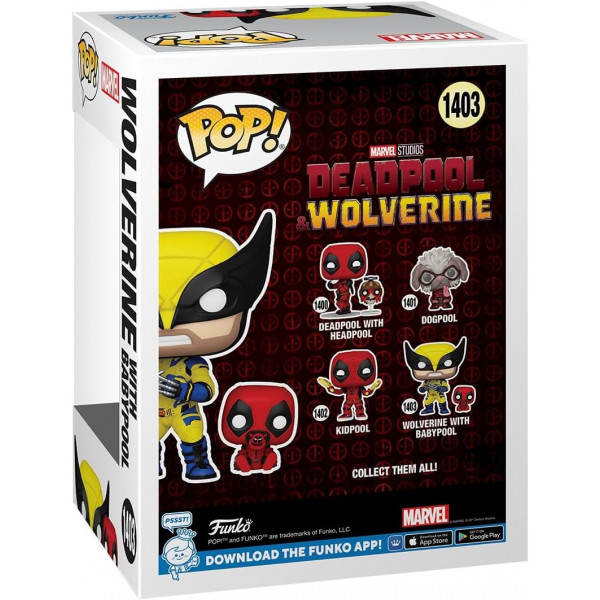 Фигурка Росомаха с Бебипулом - Funko POP Marvel #1403: Deadpool & Wolverine