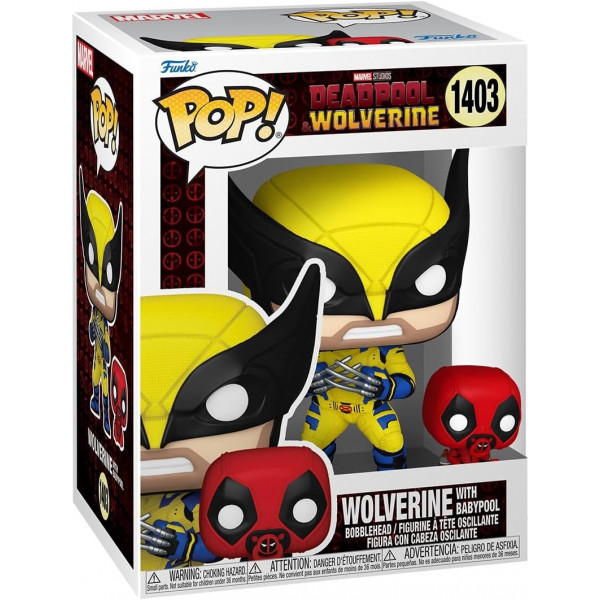 Фигурка Росомаха с Бебипулом - Funko POP Marvel #1403: Deadpool & Wolverine