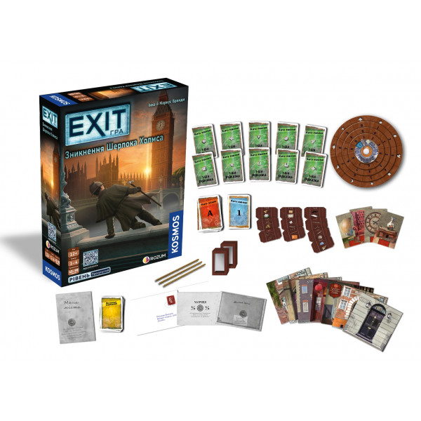 Настольная игра EXIT: Исчезновение Шерлока Холмса (The Disappearance of Sherlock Holmes)