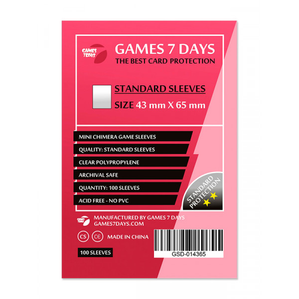 Протектори Games7Days (43 x 65 мм) Standard Mini Chimera (100 шт)