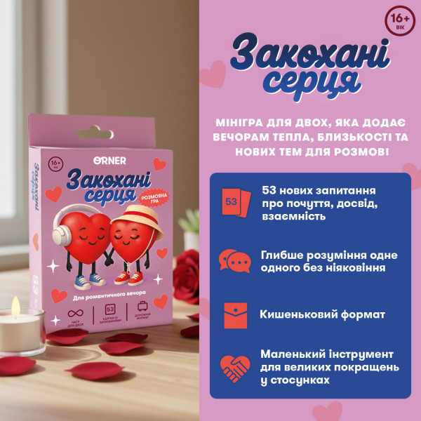 Настольная игра Мини-игра Влюбленные сердца