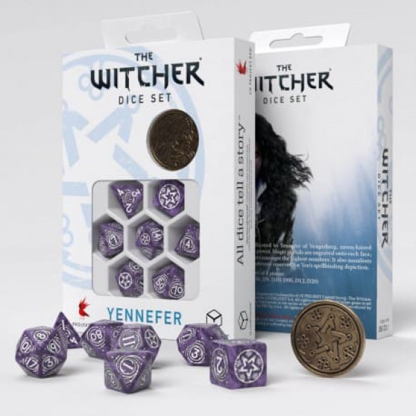 Набор кубиков The Witcher Dice Set. Yennefer - Lilac and Gooseberries Dice Set (7)