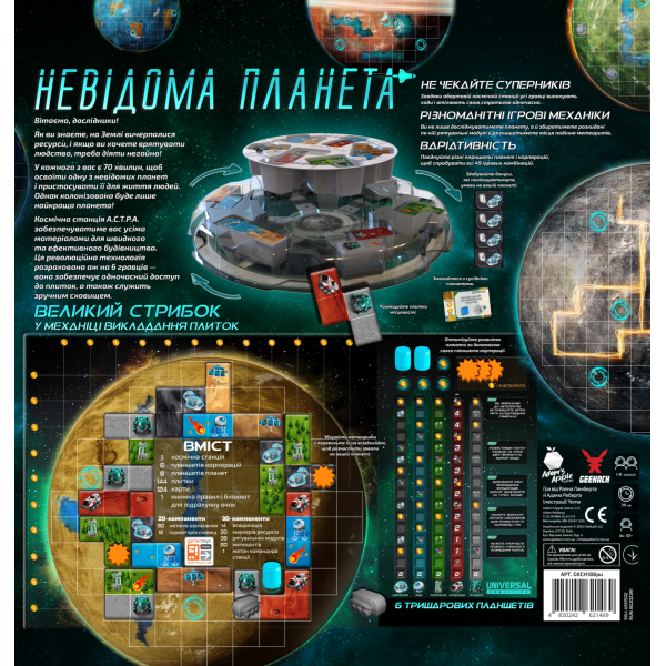 Настільна гра Невідома планета (Planet Unknown)