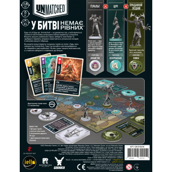 Настільна гра Unmatched: The Witcher. Сталь і срібло (Steel and Silver)